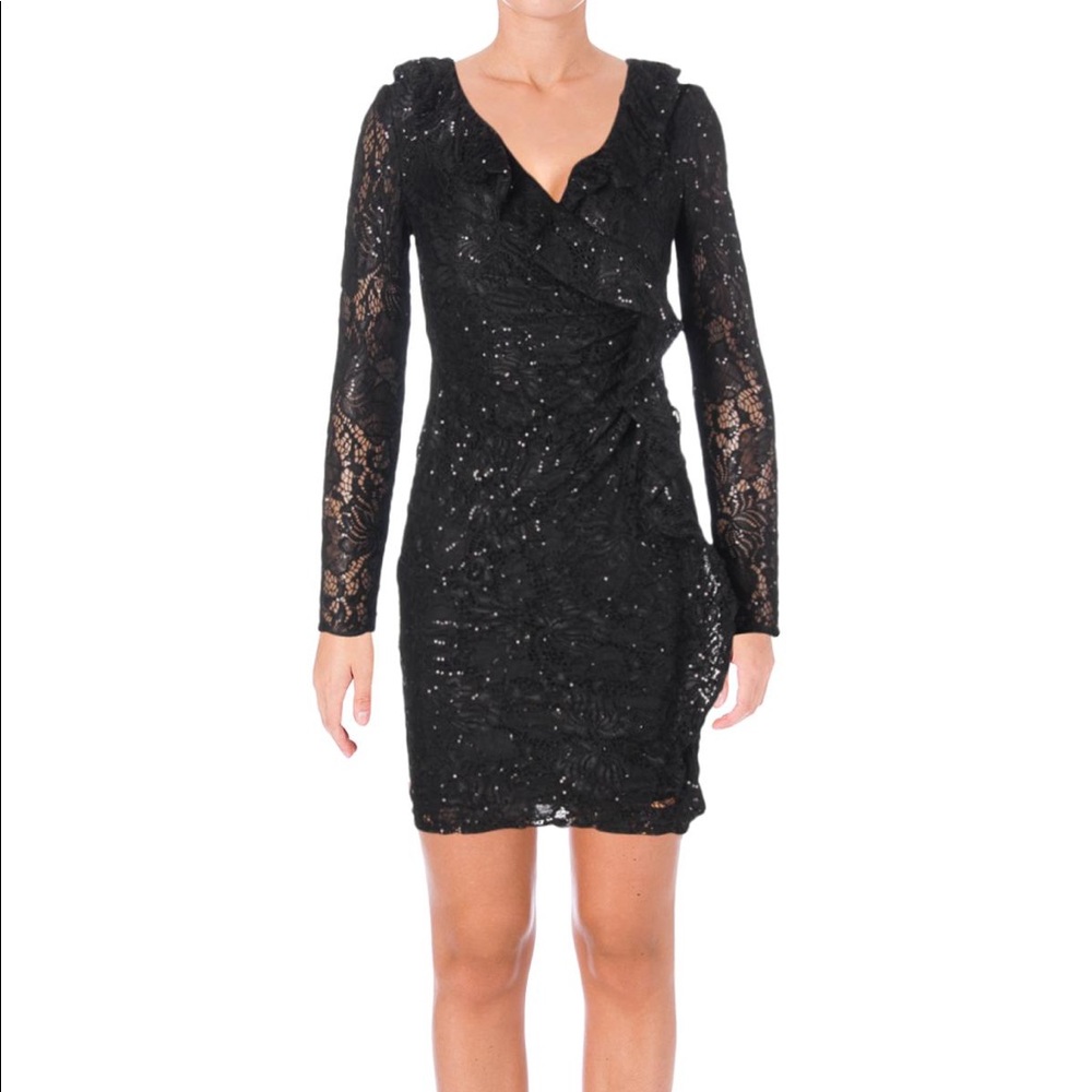 Ralph Lauren Black Long-Sleeve Dress